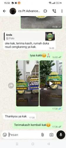 Testimonial Papan Bunga Pernikahan tasikmalaya