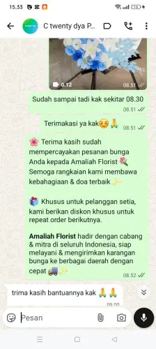 Testimonial Standing Flower tasikmalaya