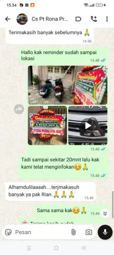 Testimonial Papan Bunga tasikmalaya